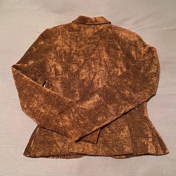 Brown Textured Blazer by J. Peterman - Picture 16 of 16